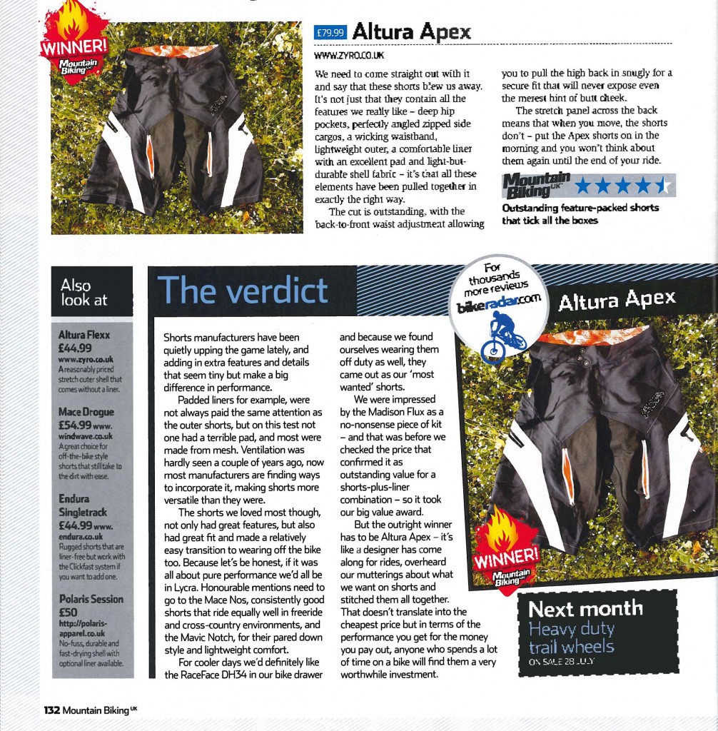 Mountainbiking-uk-magazin-wrecked-and-rated-supertest- Apex-shorts-THE-VERDICT